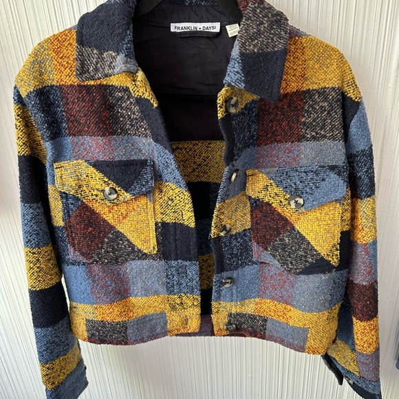 Cropped checked Franklin and daisy jacket - Picture 1 of 1